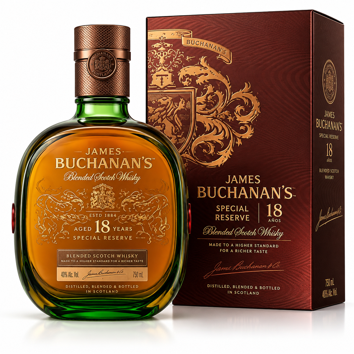 Buchanan's Two Souls / James 18 años 750 ml