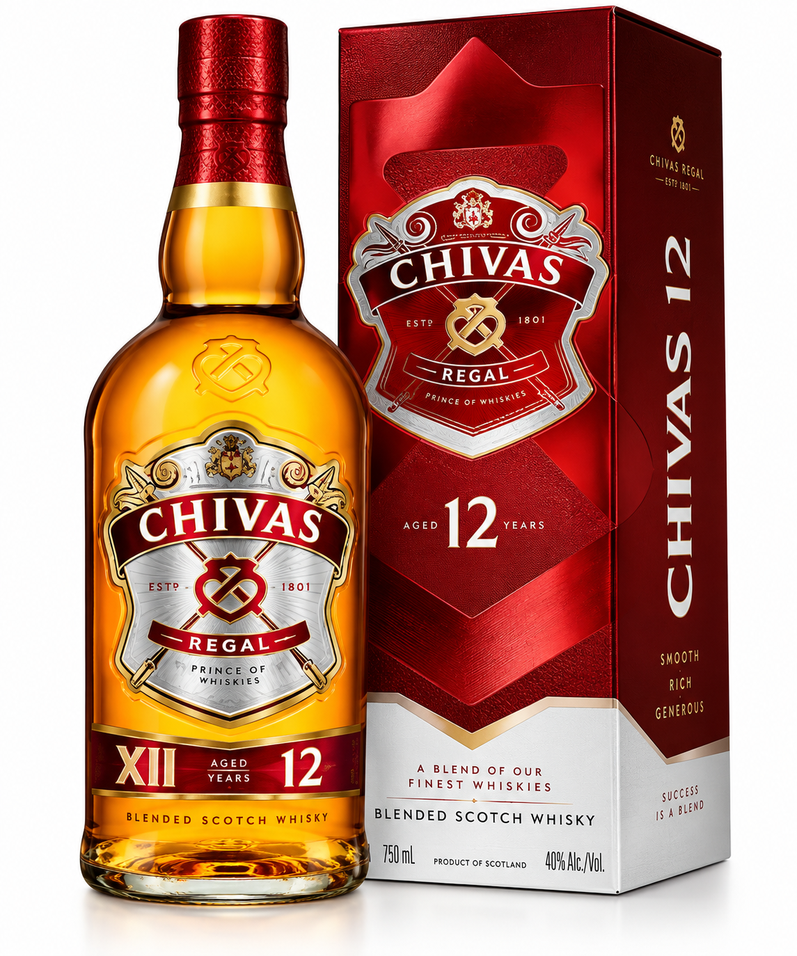 Chivas Regal 12 años 750 ml